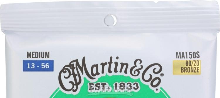Martin MA150S Authentic Acoustic Marquis Silked 80/20 Bronze Guitar Strings  - .013-.056 Medium | Sweetwater