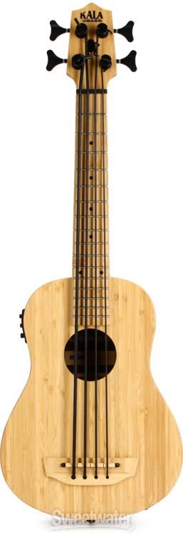 Kala U-Bass Bamboo Acoustic-Electric Bass Ukulele - Natural 