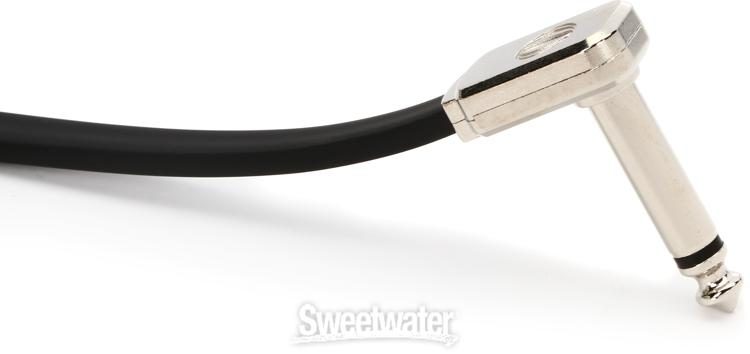 Ernie Ball P06228 Single Flat Ribbon Pedalboard Patch Cable - Right Angle  to Right Angle - 24 inch Reviews | Sweetwater