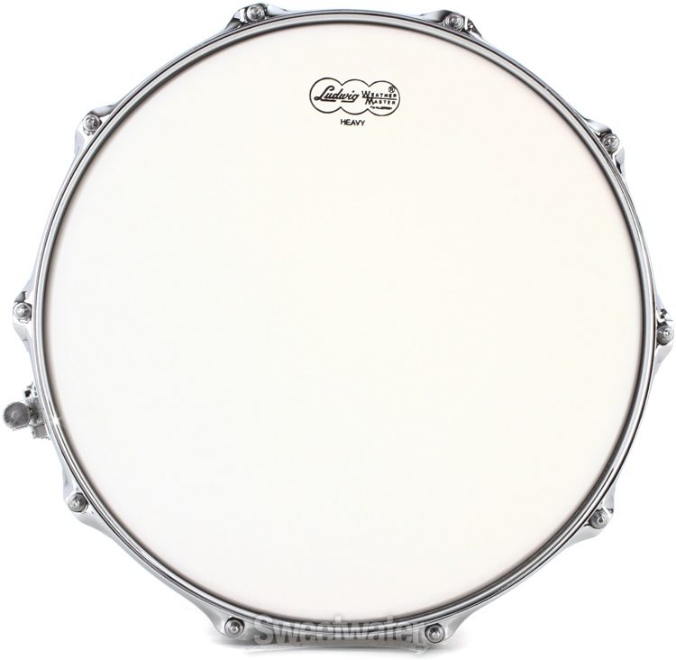 Ludwig Classic Maple Snare Drum - 6.5 x 14 inch - White Marine
