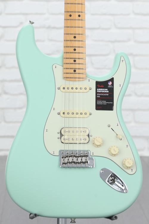 Fender American Performer Stratocaster HSS - Satin Surf Green with