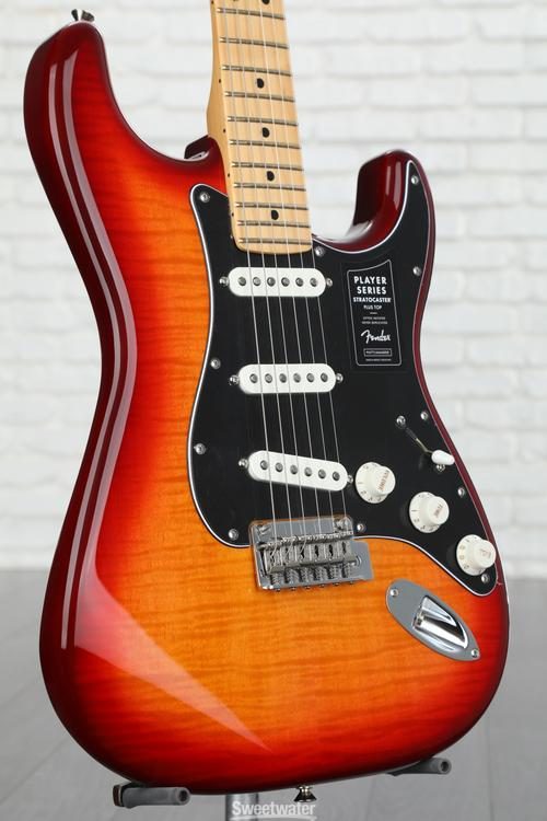 Fender Player Stratocaster Plus Top - Aged Cherry with Maple ...