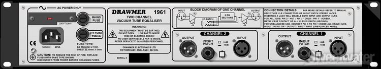 Drawmer 1961 Vacuum Tube Parametric Equalizer | Sweetwater