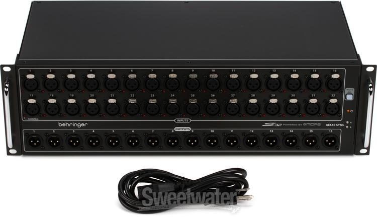 Behringer S32 32-input / 16-output Digital Stage Box | Sweetwater