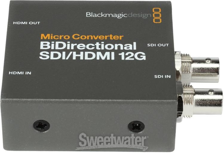 Blackmagic Design CONVCMIC/HS12G/WPSU Micro Converter HDMI to SDI 12G 