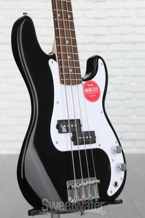 Squier Mini Precision Electric Bass - Black | Sweetwater