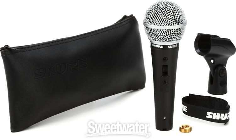 Shure SM57-LC Dynamic Instrument Microphone with Mic Cable and Includes  Stand Adapter, Zippered Carrying Case