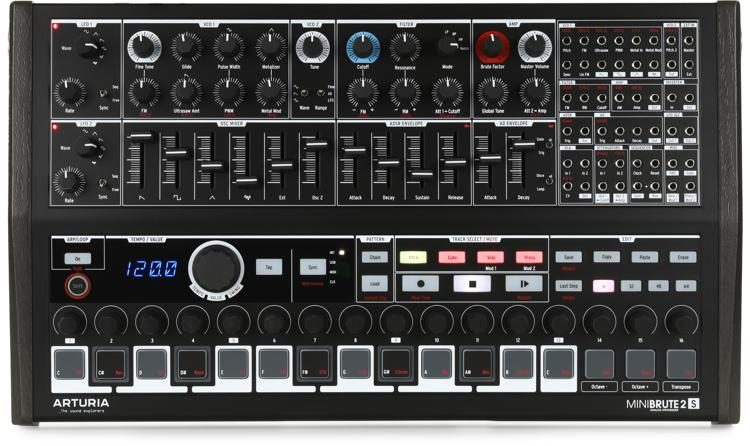 Arturia MiniBrute 2S Semi-modular Analog Sequencing Synthesizer