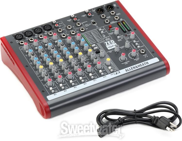 & Heath ZED-10FX 10-channel Mixer USB Audio Interface | Sweetwater