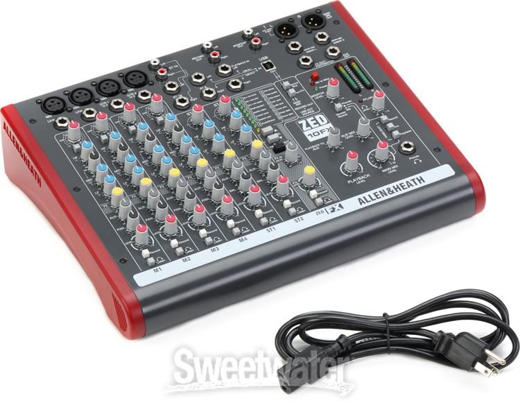 Allen & Heath ZED-10FX 10-channel Mixer with USB Audio Interface