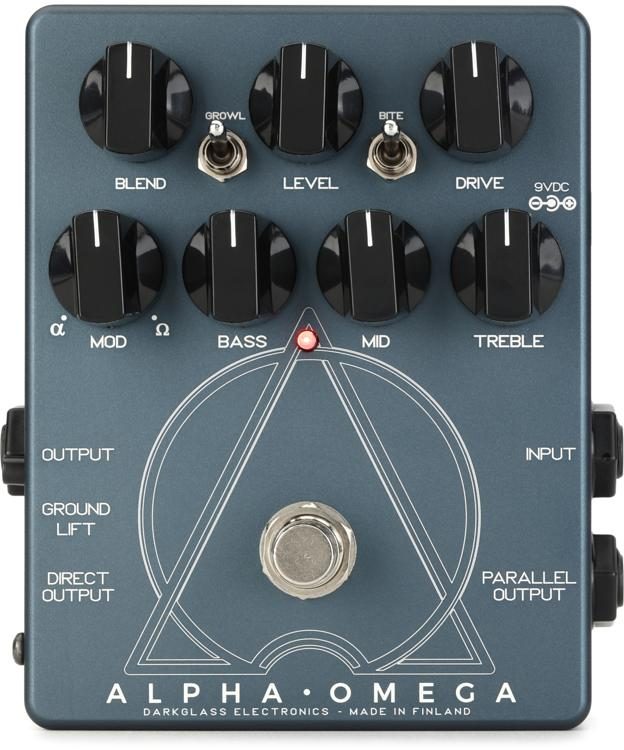 Darkglass Alpha Omega Dual Bass Preamp/OD Pedal with 3 Patch