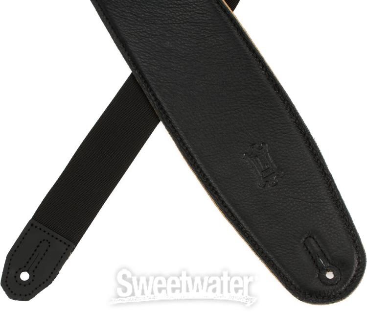 Levy's M7GP Garment Leather Guitar Strap - Black