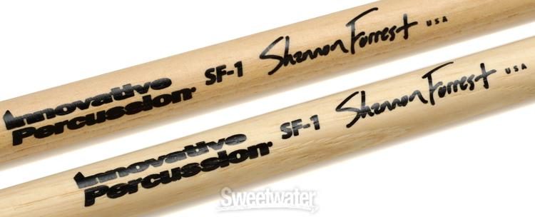 Innovative Percussion SF-1 Signature Series Shannon Forrest Model Drumsticks - Hickory - Small Barrel Bead