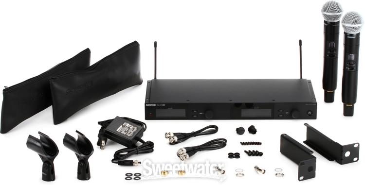 Shure SLXD24D/SM58 - Double système HF Micro main - N2S Store