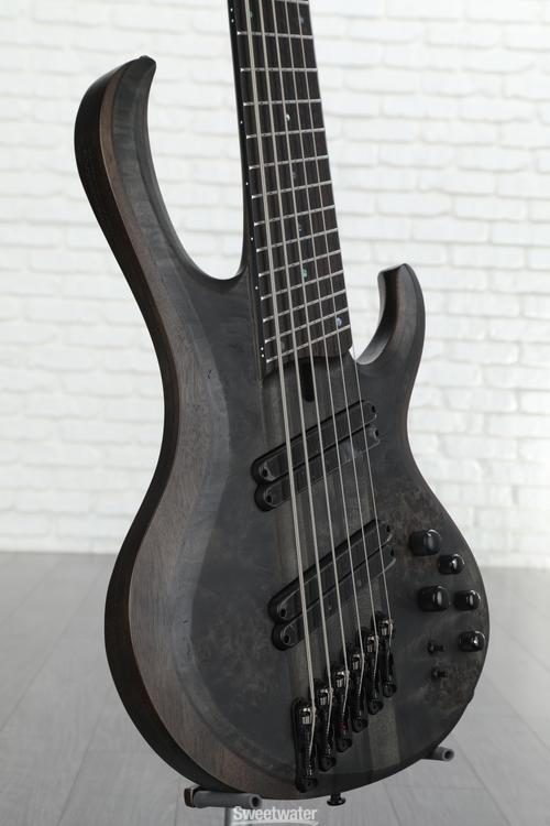 Ibanez BTB806MS 6-string Bass Guitar - Transparent Gray Flat