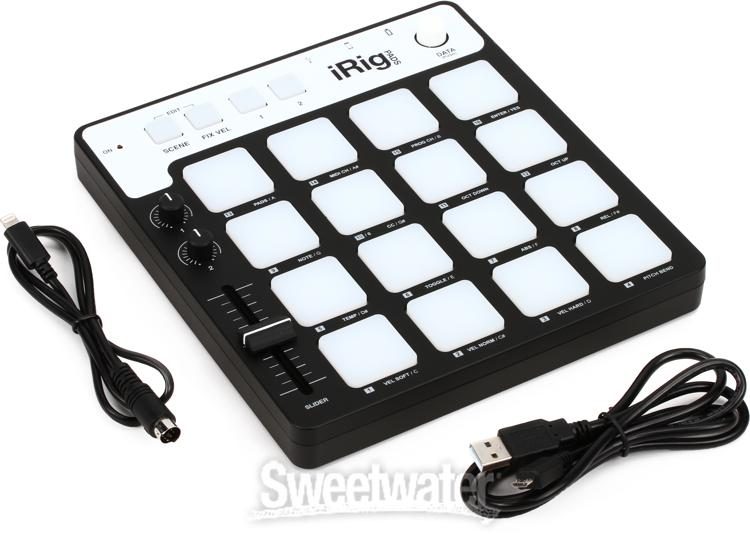 IK Multimedia iRig PADS Portable MIDI Groove Controller | Sweetwater