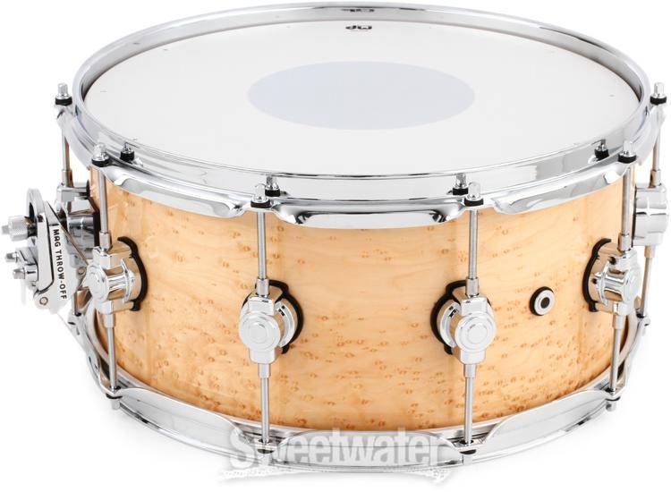 DW Performance Series Exotic Snare Drum - 6.5 x 14 inch - Bird's Eye Maple  - Sweetwater Exclusive