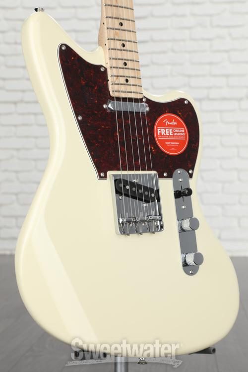 Squier Paranormal Offset Telecaster - Olympic White with Tortoiseshell  Pickguard