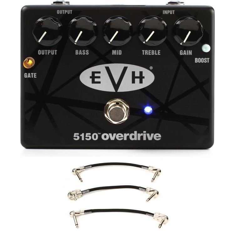 MXR EVH 5150 Overdrive Pedal with 3 Patch Cables
