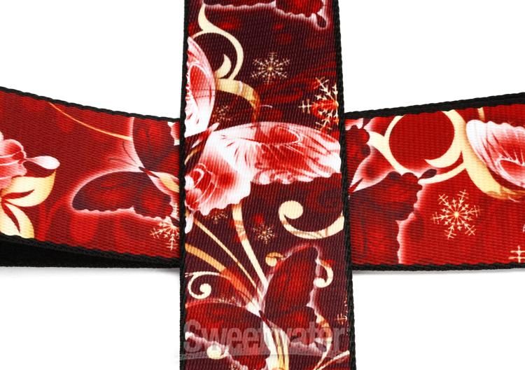 Levy's MPD2 Polyester Guitar Strap - Cherry Trees & Birds