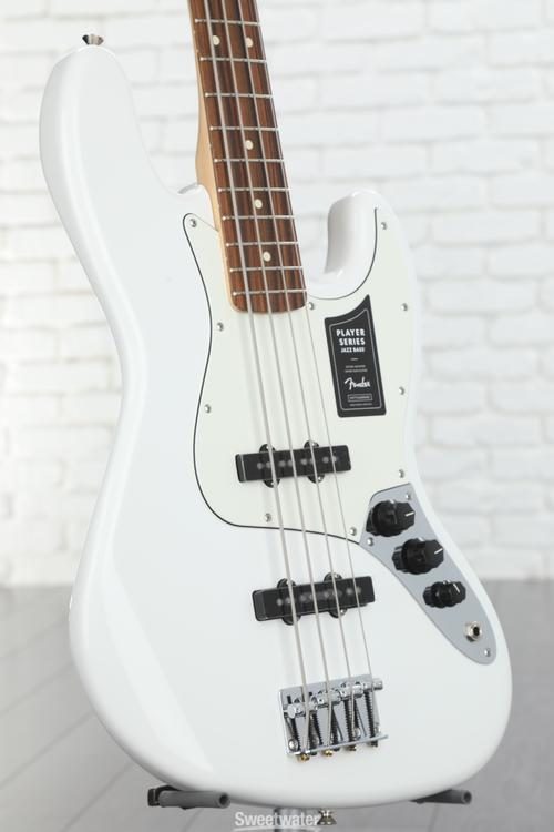 Fender Player Jazz Bass - Polar White with Pau Ferro Fingerboard