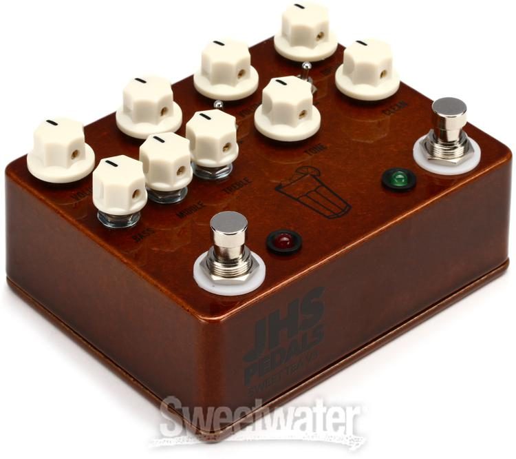 JHS Sweet Tea V3 2-in-1 Dual Overdrive Pedal | Sweetwater