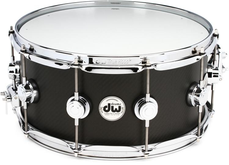 Carbon Fiber Snare Drum - 6.5 x 14 inch - Chrome Hardware | Sweetwater