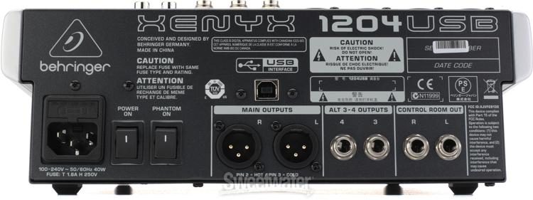 Behringer Xenyx 1204USB Mixer with USB | Sweetwater