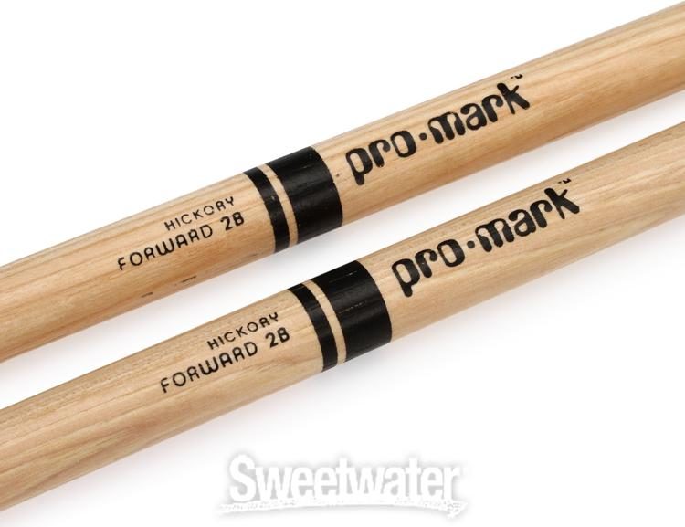 Promark Hickory Drumsticks - 2B - Wood Tip - 4-pack | Sweetwater