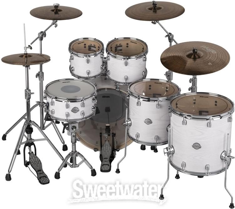 ddrum Dominion Birch 6-piece Shell Pack - Paper White Birch