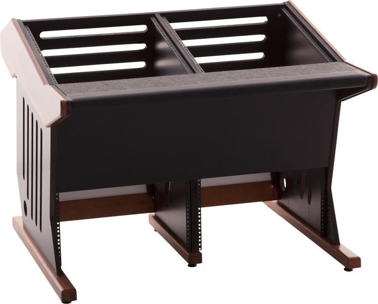 Zaor MAESTRO 24+12 Mastering Style Desk - Cherry/Black | Sweetwater