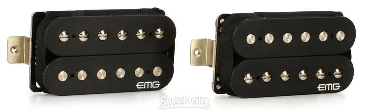 EMG Fat 55 Active Humbucker 2-piece Pickup Set - Black | Sweetwater