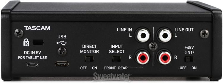 TASCAM US-1x2HR USB Audio Interface | Sweetwater