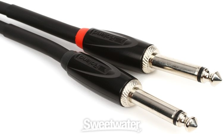 Roland RCC-15-2814 Black Series Interconnect Cable Dual 1/4-inch TS to  Dual 1/4-inch TS 15 foot Sweetwater