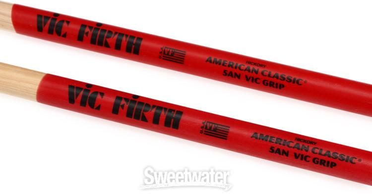 Vic Firth American Classic Drumsticks With Vic Grip - 5A - Nylon Tip