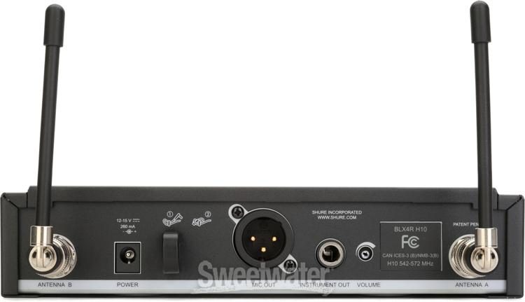 Shure BLX14R/W85 Wireless Lavalier Microphone System - H10 Band