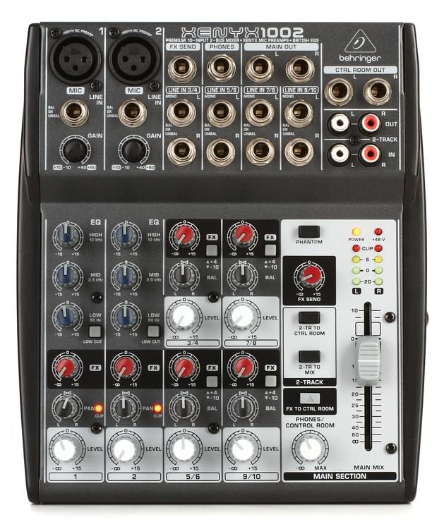 Behringer Xenyx 1002 6-channel Analog Reviews | Sweetwater