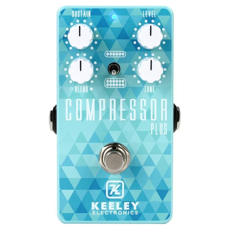 Compressor Plus LTD 4-Knob Compressor Pedal with 3 Patch Cables