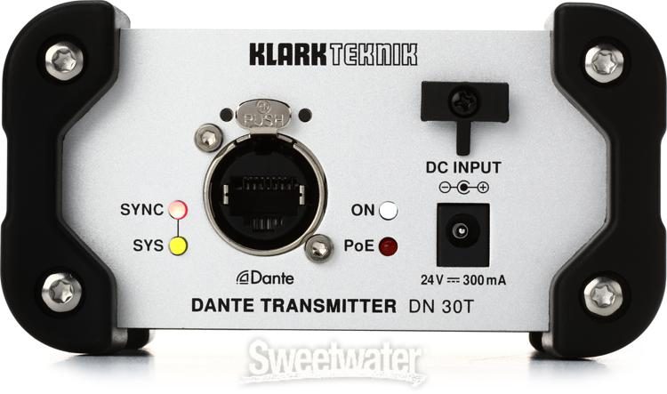 Klark Teknik DN 30T 2-channel Dante Audio Transmitter