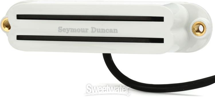 Seymour Duncan SHR-1b Hot Rails Bridge Strat Single Coil Sized Humbucker  Pickup - White