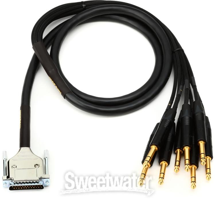 Mogami Gold DB25-TRS 8-channel Analog Interface Cable - 5 foot