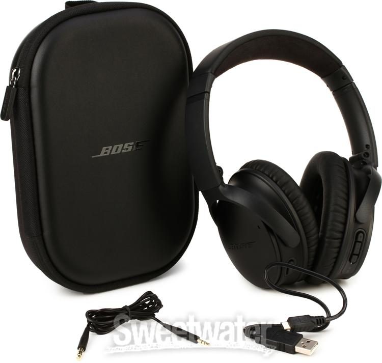 Robe Lav Imperialisme Bose QuietComfort 35 Wireless Headphones II Bluetooth Active Noise  Canceling Headphones - Black | Sweetwater