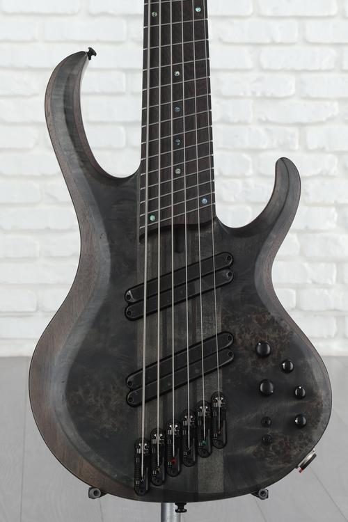 Ibanez BTB806MS 6-string Bass Guitar - Transparent Gray Flat