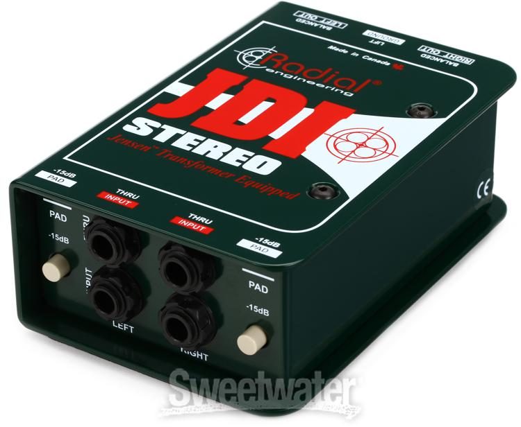 Radial　Box　Jensen-equipped　Sweetwater　Instrument　JDI　Passive　2-channel　Stereo　Direct