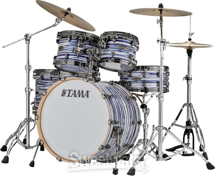 Tama Starclassic Walnut/Birch 5-piece Shell Pack - Blue and White