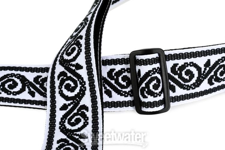 Ernie Ball Polypro Jacquard Strap - Black Vine | Sweetwater