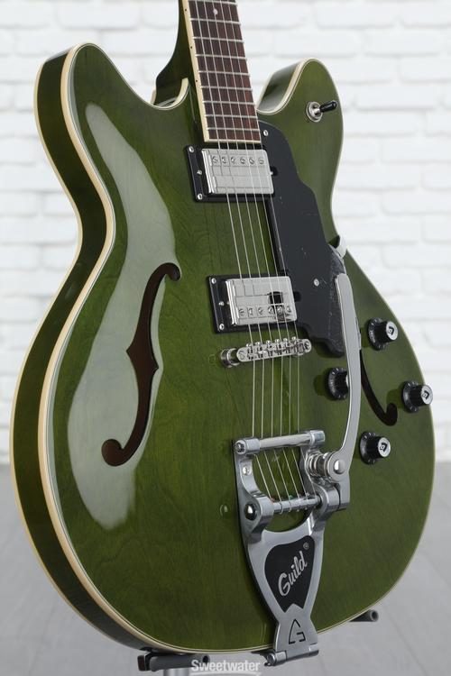 Guild Starfire I DC Electric Guitar - Emerald Green with Guild Vibrato  Tailpiece