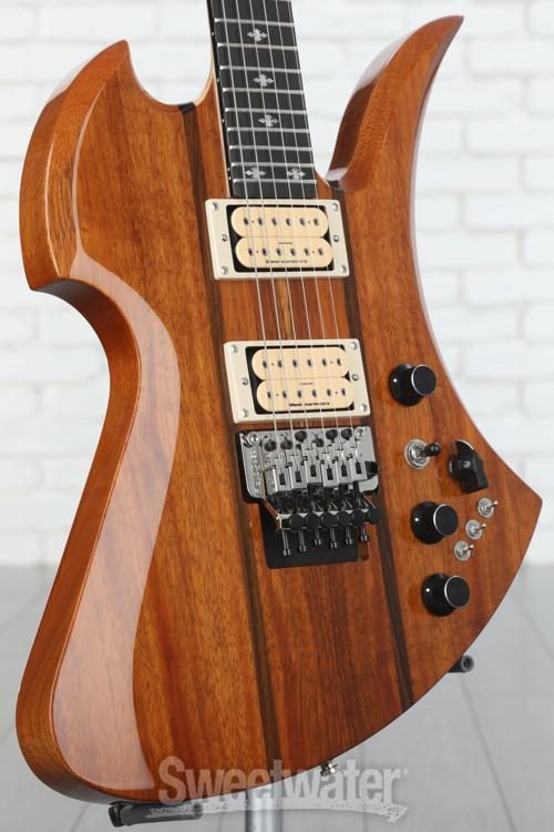 B.C. Rich Mockingbird Legacy ST with Floyd Rose Electric Guitar - Natural  Koa