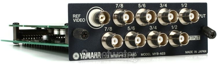 Yamaha MY8-AEB 8-channel AES/EBU I/O Card with REF Video Input