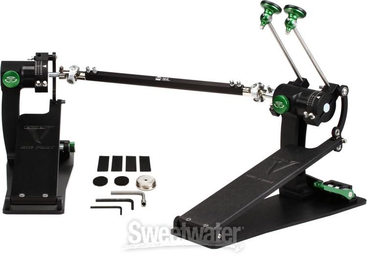 Trick Drums P1VBF2-CSGR Pro1-V Bigfoot Custom Shop Double Bass Drum Pedal -  Sweetwater Exclusive Green